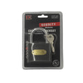 IE 63mm Heavy Duty Security Padlock with 3 Keys – Hardened Steel Shackle | Black