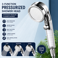 3-Function Pressurized Shower Head