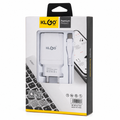 KLGO Premium USB Wall Charger with Micro USB Cable (2.4A Fast Charging) – White