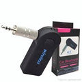 Universal Wireless Bluetooth Audio Receiver 3.5mm AUX Adapter with Built-in Microphone for Car & Home Stereo