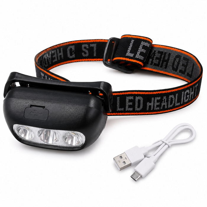 USB Rechargeable LED Headlamp | Bright Hands-Free LED Light
